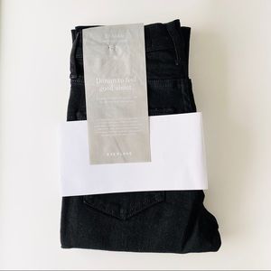 EVERLANE High-Rise Cigarette Jeans Black 23